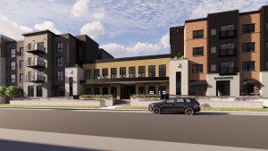 East Signage View 1.3 - With Future Building D